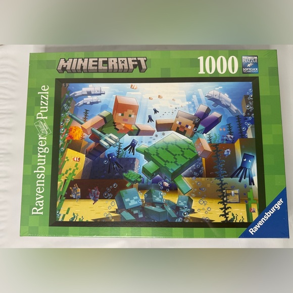 Ravensburger Minecraft - Rompecabezas de 1000 piezas para adultos y niños Ravensburger Minecraft - Rompecabezas de 1000 piezas para adultos y niños